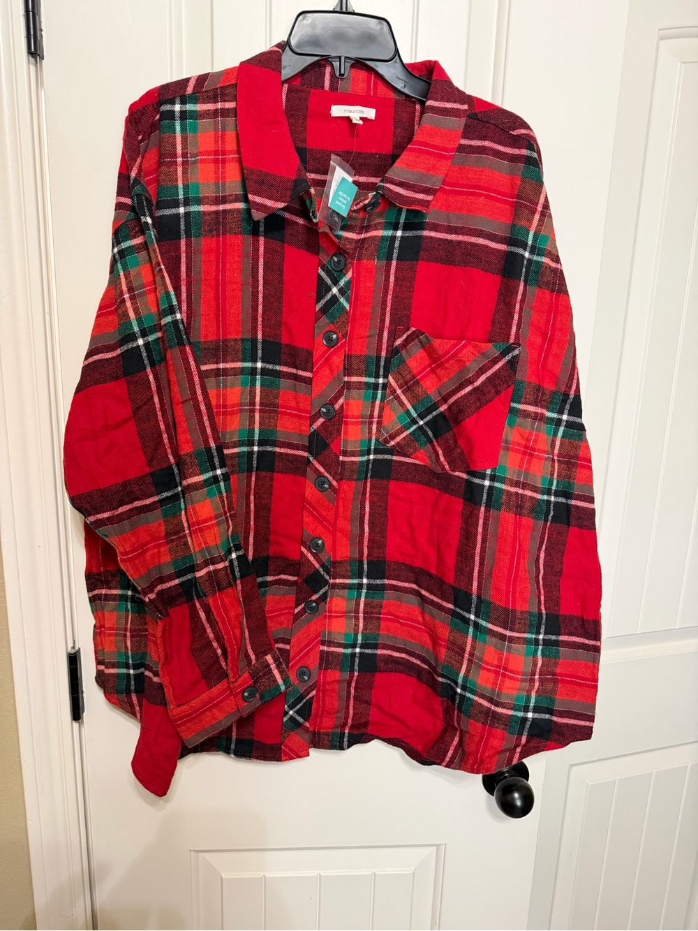 NWT- Maurice’s plaid long sleeve